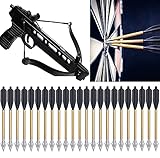 Mini Balestra Frecce 6,3 Pollici Frecce Per Balestra in Alluminio Frecce Per 50-80 Libbre Pistola Balestra Bersaglio Precisione Pratica Tiro Piccolo Tiro Con L'arco Caccia - Non Contiene Balestra