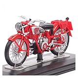 HUKLAB modellino Moto Regali creativi Scala 1/24 per Guzzi Airone Sport 250 Imitazione Modello Moto Decorazione Giocattolo per Bambini