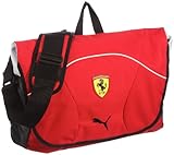 Puma – Borsa a Tracolla Ferrari Replica, 42 x 31 x 12 cm, Unisex, Umhängetasche Ferrari Replica, Rosso Corsa-White-Black, 42x31x12 cm