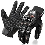 INDYGO Guanti da moto estivi Air Donna Uomo Uomo Moto Guanti Sportivi Enduro Cross ATV BMX MTB Touch Screens (Taglia XXL)