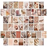 jiuzcare Cartolina Set 50 pezzi Cartoline di Alta Qualità Arte Collage da Parete Senza Testo Cartoline Vintage Vuote con Motivi Diversi Idea Regalo Amore Amicizia Vita Motivazione Compleanno, M9013