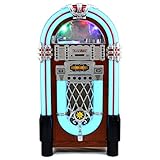 MonsterShop - Jukebox Anni 50: CD, USB, Memory Cards SD/MMC, Radio, Bluetooth e Aux