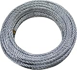 FUNE CAVO ACCIAIO 6 MM -10 MT- 1200 KG CARICO ROTTURA ZINCATA