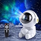 Fokky Astronauta Proiettore Stelle Soffitto, LED Luce Notturna Bambini, 9 Modalità Nebulosa, 2 Modalità Stella, Telecomando, Proiettore Cielo Stellato con Timer per Bambini e Adulti
