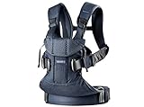 BabyBjörn Marsupio One Air - Mesh 3D, Blu navy,Da 0 a 3 anni, Min 3,5 kg - max 15 kg, 4 possizioni, Ergonomico