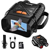 Visore Notturna, 2.8"HD Display, 10X Digitale Zoom 7-Livelli Infrarossi, 800M Visione con Batteria Ricaricabile da 2000mAh, Con per la Caccia, Birdwatching, Campeggio