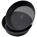TAIZER Setaccio da Giardino, 2 Pezzi Colino da Giardino Strumento con Setaccio per Terreno in Plastica per Giardino Sabbia Pavimento Sabbia Terra Colino a Rete per Giardinaggio Piante Green