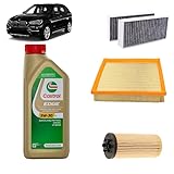 Kit tagliando 3 filtri + 5L olio Edge 5W30 per BMW X1 F48 2014+ 1.6d 1.8d 2.0d 2.5d