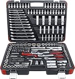 BGS Bgs15216 - Cassetta Utensili 216 Pz Con Cricchetti E Bussole 1/2" 1/4" 3/8"