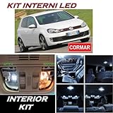 Cormar Kit Full LED Interni Compatibile con VW Golf 6 VI Kit Completo 6000K No Error CANBUS