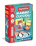 Clementoni Sapientino Baby - Mamme e Cuccioli, Gioco Educativo per Bambini 1-3 Anni, Flashcards per Riconoscere gli Animali e i Loro Piccoli con Attività Divertenti e Colorate, Lingua Italiana, 16860