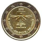 2 Euro Moneta Belgio 2008 Diritti Umani IT0RCO125