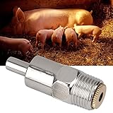 Akozon Abbeveratoio per Abbeveratoio in Acciaio da 5 Pezzi in Meno per Bovini da Mucca, Maiali, Accessorio Multifunzionale per Uso Domestico