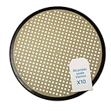 Tomaino - Fondelli Sedie Rotondi 40x40 cm in Stile Vienna - Set 10 Ricambi Sedute Per Sedie in Stile Bistrot Thonet - Sedute Sedie Nere con Disegno in Paglia di Vienna