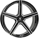 Cerchi MB Design KV1S 9.5Jx21 ET24 5x112 Glanzschwarz poliert compatibile con Porsche Macan