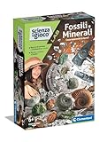 Clementoni - Scienza e Gioco Lab - Fossili e Minerali, Kit Paleontologo Bambini, Gioco Scientifico 6 Anni, Laboratorio Mineralogia, Versione in Italiano, Made in Italy, 19371