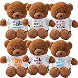 PELUSCIAMO Peluche Orsetto Calcio Della Tua Squadra Del Cuore | Personalizzabile Con Nome | Mascotte Teddy Bear 18 cm| Scegli Il colore Preferito | PS 33790-001