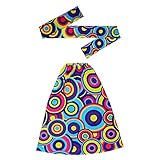 W WIDMANN MILANO Party Fashion - Set Hippie anni '60/'70, fascia e guanti, hippie, reggae, flower power