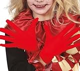 FIESTAS GUIRCA | Guanti Rossi Bambini (18 cm) - Accessorio per Costume da Diavolo e Demone - Ideale per Halloween, Carnevale e Feste in Maschera - Unisex per Bambini - Rosso