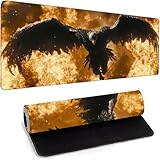 Tappetino Mouse One Piece | Tappetino Mouse XXl, Per Mouse da Gioco Base In Gomma Antiscivolo Migliora Precisione e Velocità, Superficie di Tessuto Impermeabile, 1500 x 800 x 3mm Nero Animale M-R