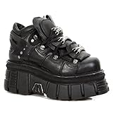 New Rock M.106-s29, Scarpe Stringate Brouge Unisex-Adulto, Nero (Negro 001), 38 EU