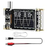 Treedix Mini kit oscilloscopio digitale portatile con schermo LCD da 2,4", 3 modalità trigger, alta frequenza di campionamento 24MSa/s, larghezza di banda 200 kHz, sensibilità X10/X5/X1, metodo di