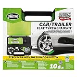 Slime 50158 Flat Tyre Repair Kit, Smart Repair Ultra, All-In-One Solution, Repairs and Inflates, Car/Trailer, 10 Min Fix