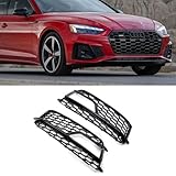 Griglie paraurti anteriore sinistra/destra Fendinebbia Griglia copertura Trim Sostituzione per Audi S5 A5 S-Line 2013-2016