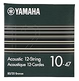 YAMAHA SA10-12 Corde per Chitarra Acustica – 12-String Light (010-047), 80/20 Bronze