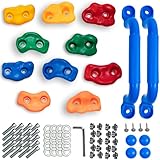CIMOYBAI 10 Pezzi Prese Arrampicata con Maniglie per Torri Gioco, Prese D'arrampicata per Pareti, Colorato Parete Arrampicata Bambini, con Viti di Fissaggio