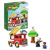 LEGO DUPLO Town Autopompa, Camion dei Pompieri Giocattolo con Luce e Sirena, Regalo per Bambini di 2-5 Anni, 10901