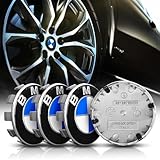 4 Tappi Coprimozzo per BMW 68mm Coprimozzi auto Fregi Cerchi in Lega