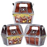 8x4x10.5cm 30 Pezzi Scatole Scatoline Bomboniere Portaconfetti Tesoro Pirata Regalo Decorazioni Compleanno Feste a Tema Pirati Forziere del Tesoro