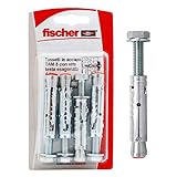 Fischer, Tasselli acciaio TA M 8 S/10 K con vite testa esagonale