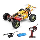 Goolsky WLtoys XKS 144010 RC Auto Telecomando Auto All Terreno Alta Velocità 75km/h 1/14 2.4GHz Auto da Corsa 4WD RTR Motore Brushless con telaio in metallo 1500mAh Batteria ricaricabile