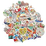 Adesivi Italia Milano Venezia Firenze Florence Roma stickers aesthetic adesivo bandiera Italiana valigia souvenir Italia piccoli decorativi viaggi adesivo sticker Italy