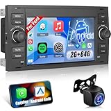 Android Autoradio per Ford Transit Fiesta Focus Galaxy Mondeo Fusion Kuga C-Max S-Max Connect con Senza Fili Carplay e Android Auto, [2G+64G] Autoradio Touch Screen con GPS/WiFi/Bluetooth/EQ/FM RDS