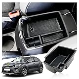 Ruiya Compatibile con Kia Stonic Rio YB 2018-2024 2025 Centro Console Bracciolo, Organizer da Braccioli per Console Accessori Stonic Centrale Consolle centrale Conservazione Bracciolo