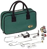 Lineaeffe-Kit Completo Costruzione Mosche Artificiali Pesca Filo ami Code,Set con Custodia in Tessuto