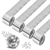 6400 Pezzis Specchio Mosaico Vetro Autoadesivo Mosaico Piastrelle Argento Mini Adesivo Specchio Quadrato a Mosaico 5 X 5 mm per Decorazioni Artigianali Fai Da Te