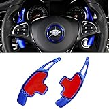 TTCR-II Compatibile con Cambio al Volante Mercedes Benz Classe A/G 2019-2020,C/CLA/CLS 2015-2021,E/GLS 2017-2021,GLA/GLC/GLE/S 2016-2021,GLB 2020-2021,SL/SLC 2017-2020,Estensioni Volante Cambio-(Blu)