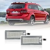 njssjd Luci targa a LED per F.iat Freemont 2011-2016, 2008-2010 D.odge Journey Lampada targa Lampada targa posteriore