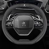 SAHODIYI Coprivolante Auto per Peugeot 208 II I 2019-2024, Copri Volante Antiscivolo Inodore, Copertura Copri Sterzo Accessori Auto Interno,B