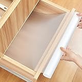 AiQInu Tappetino per Cassetti,Tappetini Antiscivolo per Cassetti Non-adesivo EVA Trasparente Impermeabile Shearable Tappetini per Cucina Armadietti Cassetti Tavoloe Frigorifero Ripiani (30 * 400cm)