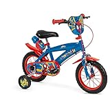TOIMSA Bicicleta 12" Spiderman Huffy (3/5 Años), Bicicletta Unisex Bambini, Multicolore, Pequeño