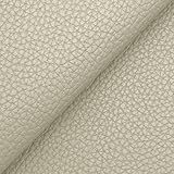 DESHOME Bufalo - Tessuto al Metro Similpelle Idrorepellente anti screpolatura Stoffa Ecopelle h 140 cm per divani, sedute, tappezzeria (Beige, 1 metro)