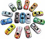 BECILES 20 pezzi auto giocattolo in lega di metallo, mini auto giocattolo con funzione di ritiro per bambini giochi di apprendimento (stile misto)