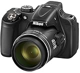 Nikon Coolpix P600 Fotocamera Digitale, CMOS, 16,10 Megapixel Reali, 16,76 Megapixel Effettivi, Nero [Versione EU]