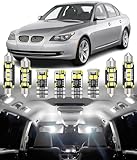 BMT xms 21pz Kit di Luci LED per Interni per BMW 5 Series E60 E61 Sedan Wagon Touring 2004-2010, Lampadine LED per Interni Auto e Camion 6000K Bianco Luminoso