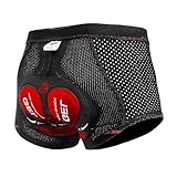 X-TIGER Ciclismo Uomo 5D Gel Imbottito Boxer Traspirante Biancheria Intimo Mutande Pantaloncini da Ciclismo Bici